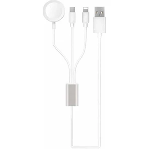 Akıllı Saat + Lightning + Type-C-Wireless USB Şarj Çoklu Kablosu 3 In 1