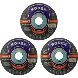 Rodex Inox Metal Kesici Taş Disk 115 X 1 Mm 3 Adet