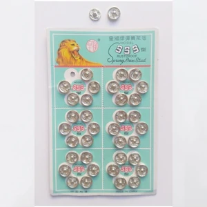 Tuhafiye Dünyası Çıtçıt Düğme Gümüş Renk 36 Adet<span> - </span>10.0mm