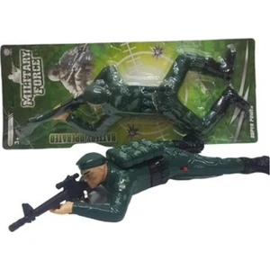 Can Oyuncak Sesli Işıklı Pilli Yerde Sürünen Asker Military Force