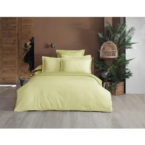 Solid Olive Armürlü Nevresim Takımı Çift Kişilik V14 Koyu Yeşil