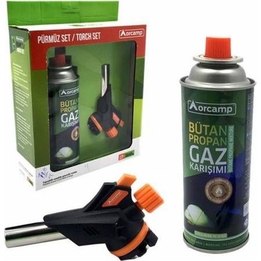 Orcamp Kamp Kartuş Tüp 227GR + Çakmaklı Pürmüz Set Orgaz - Fiyatı
