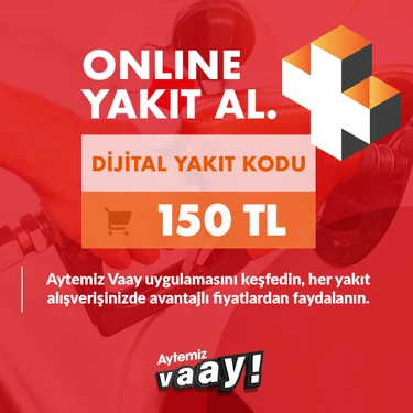 Aytemiz Akaryakıt Aytemiz Vaay Dijital Yakıt Kodu 150