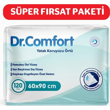 Dr.comfort 60X90 Yatak Koruyucu Örtü 30 'lu x 4 (120