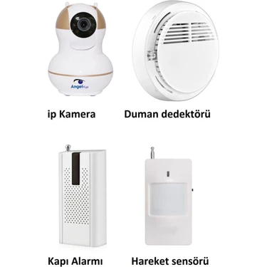 Pazariz KS-511 Full Hd Wifi Ev ve Bebek Ip Kamera 4in1 Full