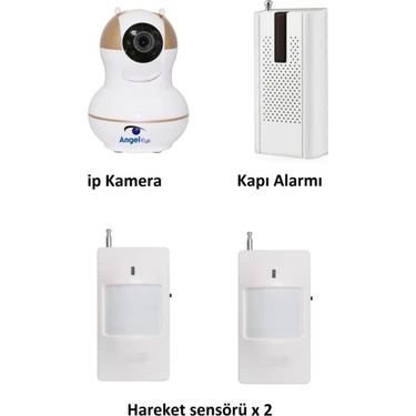 Pazariz KS-512 Full Hd Wifi Ev ve Bebek Ip Kamera 4in1 Full