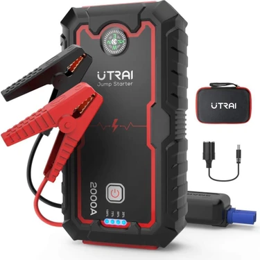 Ütraı Utraı Jstar One 22000MAH 2000A Jump Starter Taşınabilir Akü Takviye Cihazı ( Çanta + Pusula +