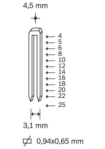 6 mm Tipo 106 Ag Zımba Teli 1 Pkt