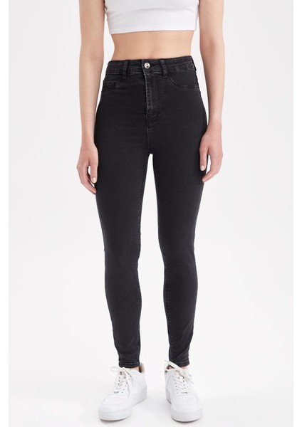 Super Skinny Fit Yüksek Bel Jean Pantolon X0797AZ22SP