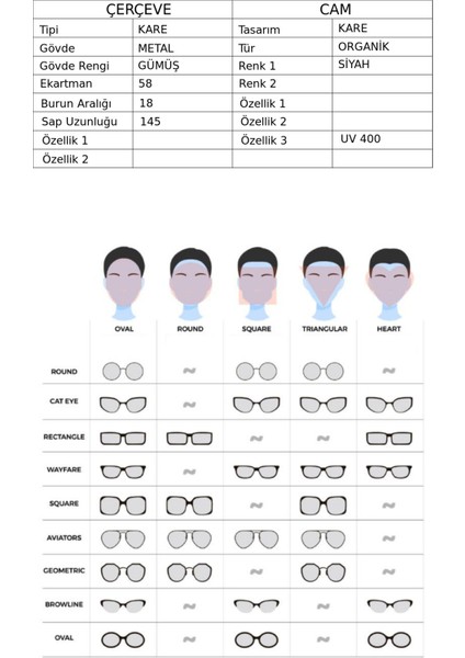 GU 6938 08B Unisex Güneş Gözlüğü