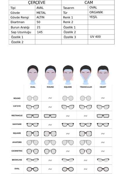 L197S 757 50 Unisex Güneş Gözlüğü