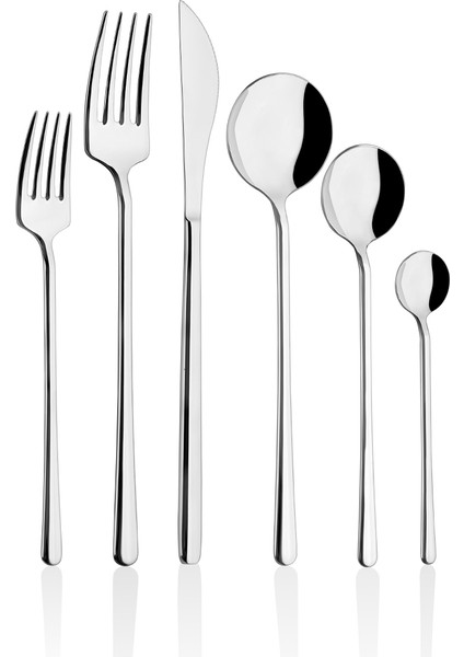 Grasse 36 Parça Çatal Kaşık Bıçak Seti Platin