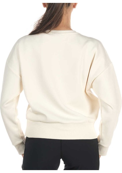 W Bar Split Crop Sweatshirt Kadın Sweatshirt