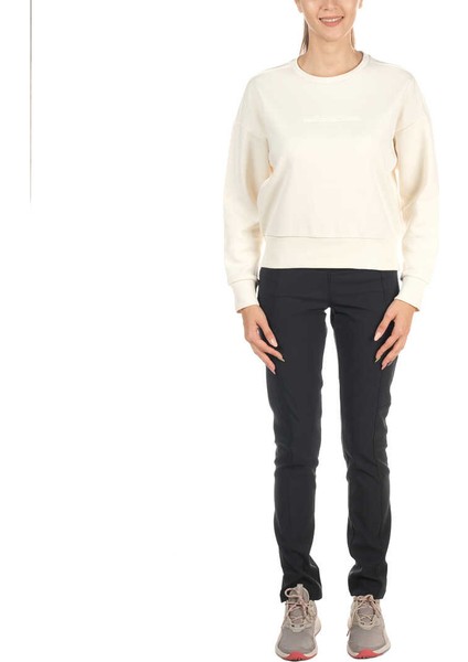 W Bar Split Crop Sweatshirt Kadın Sweatshirt