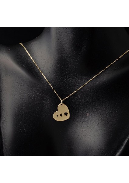 Kalbimin Içinde Yıldızlar Altın Kolye fiyatları