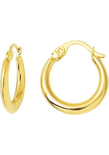 Altın Halka Küpe (2 cm Çaplı )