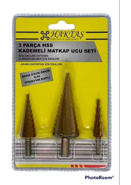 Kademeli Matkap Uç Seti