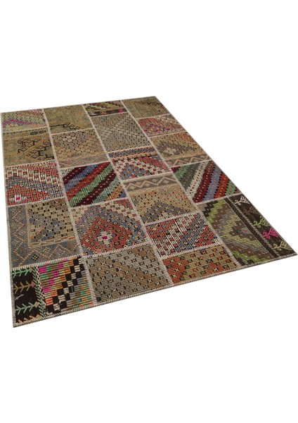 Patchwork El Dokuma Eskitme Halı 160 x 230 cm 6080 fiyatları