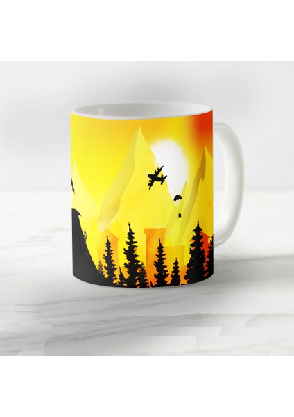 Pubg Temalı Model 80 Porselen Kupa Bardak