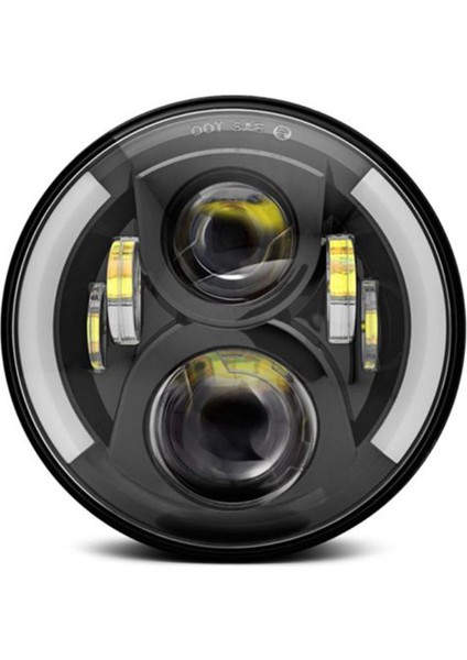 12 V / 24 V Motosiklet LED Far Yuvarlak Retro Dönüş