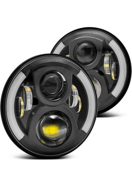 12 V / 24 V Motosiklet LED Far Yuvarlak Retro Dönüş fiyatları