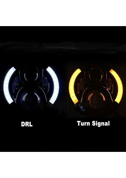 12 V / 24 V Motosiklet LED Far Yuvarlak Retro Dönüş fırsatları