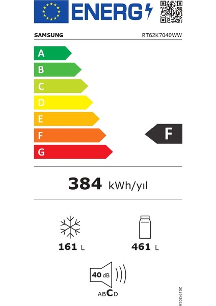 RT62K7040WW 622 lt No-Frost Buzdolabı