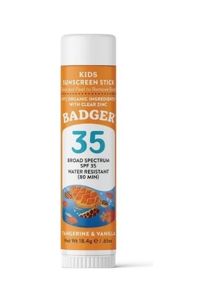 Clear Zinc Çocuk Güneş Kremi Stick SPF35 (Kolay Sürülüm)