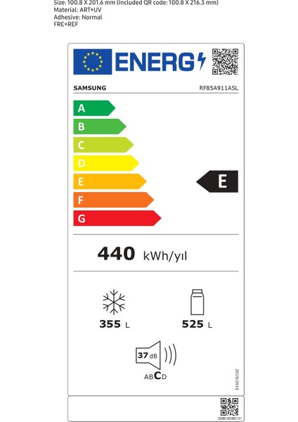 RF85A911ASL Triple Cooling Teknolojili Gardırop Tipi Buzdolabı