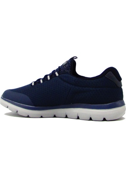 BUL-221432 Tekstil + Deri Lacivert Erkek Sneaker