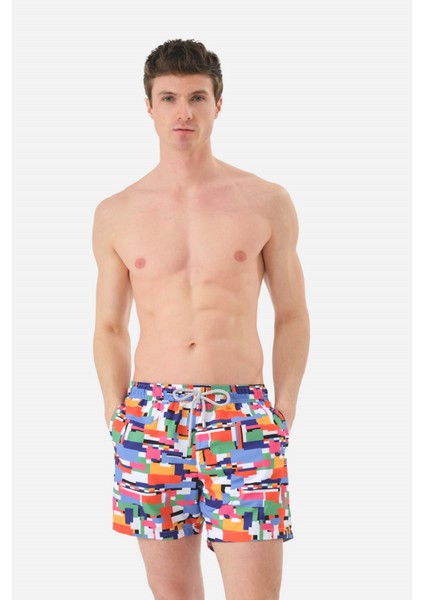 Deniz Şortu All Over Cepli Mayo Short Erkek Mayo Short JFSSSW38GLITCH