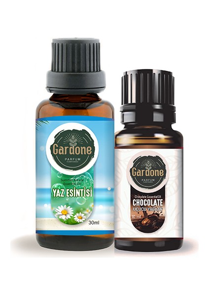 30 ml Yaz Esintisi Uçucu Buhurdanlık Koku Yağı, 10 ml Çikolata Yağı Hediyeli