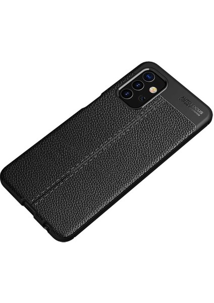 A23 Uyumlu Kılıf Kamera Lens Çıkıntılı Deri Doku Silikon Kılıf