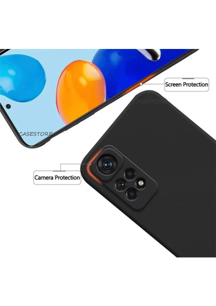 Xiaomi Redmi Note 11S Uyumlu Kılıf Kamera Lens Korumalı Soft Mat Düz Yumuşak Silikon Case