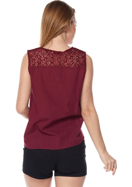 Şile Bezi Bordo Püsküllü Bluz fiyatları