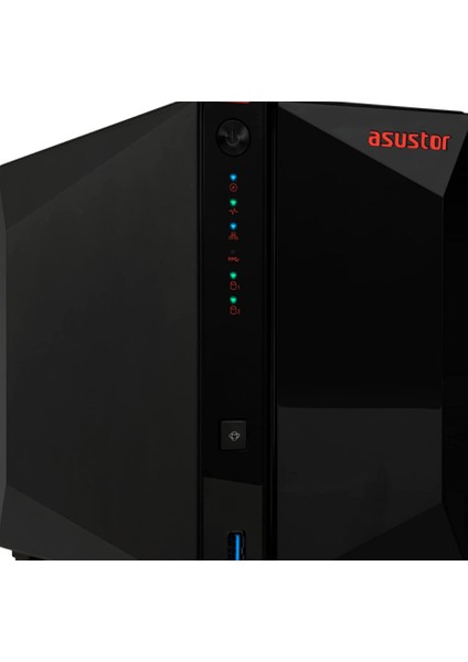 AS5202T - 2 Bay Nas, 2.0ghz Çift Çekirdekli, 2 2.5gbe Bağlantı Noktası, 2gb Ram Ddr4