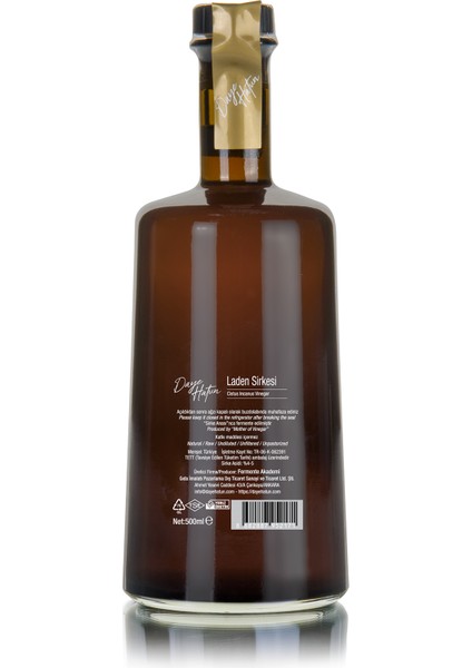 Daye Hatun Laden Sirkesi / Rock Rose Vinegar (Doğal Fermente Canlı Sirke / Nat. Ferm. / 500 Ml)