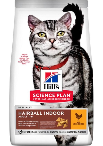 Hairball Indoor Yetişkin Kedi Tavuklu 1,5 kg