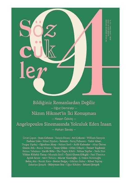 Sözcükler Dergisi 94. Sayı (Kasım-Aralık 2021)