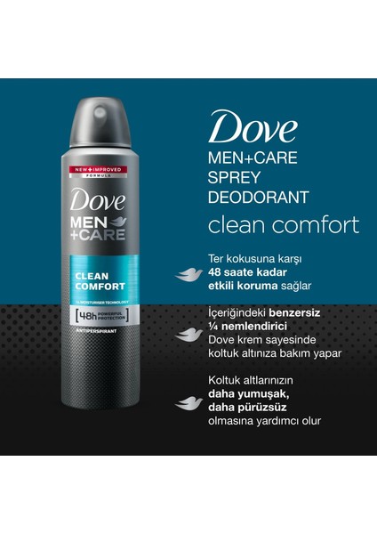 Men Care Deodorant Clean Comfort 150 ml x 6 Adet fiyatları
