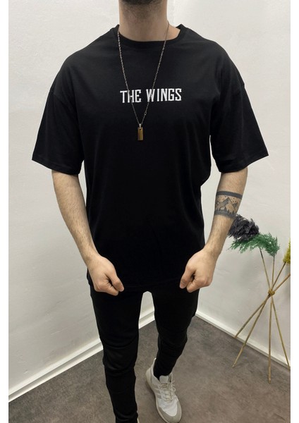Erkek The Wings Sırt Baskılo Oversize Tshirt fiyatları