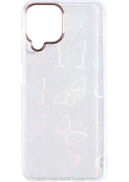 - Samsung Galaxy M32 - Kılıf Sidney Desenli Sert Kapak - Butterfly No2 - T21850
