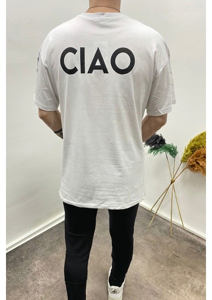 Erkekciaobaskılı Oversize Tshirt