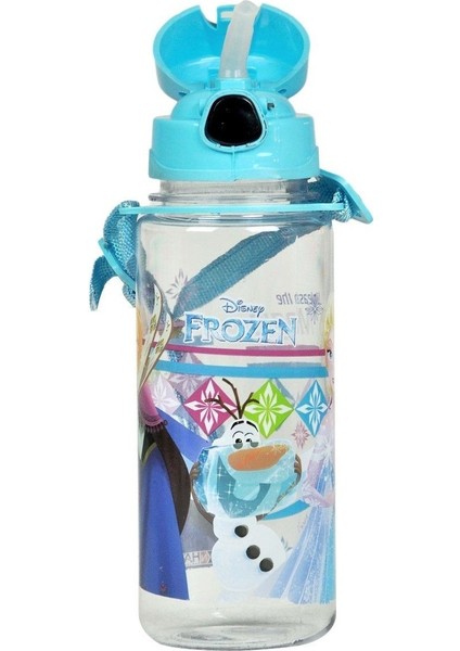 Frozen Elsa 500 ml Suluk - Matara Açık Mavi Polikarbon