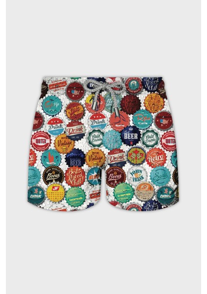 Kids Deniz Şort All Over Cepli Mayo Short Erkek Çocuk Mayo Short KJFSSSW02