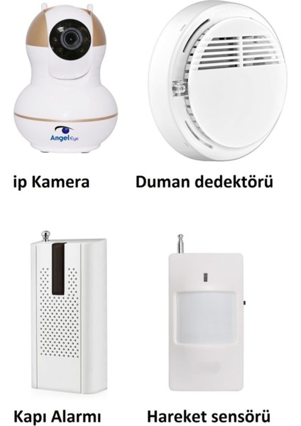 KS-511 Full Hd Wifi Ev ve Bebek Ip Kamera 4in1 Full Set