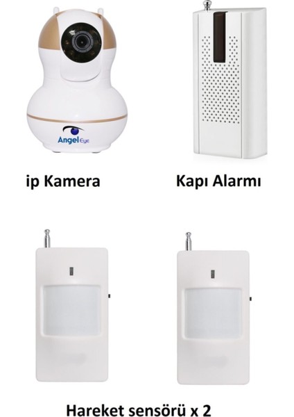 KS-512 Full Hd Wifi Ev ve Bebek Ip Kamera 4in1 Full Set