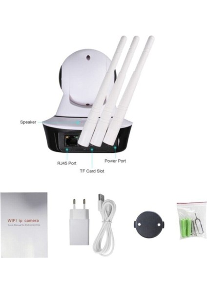 KS-515 Gece Görüşlü Hd 360 Derece Wifi Ip Kamera fiyatları