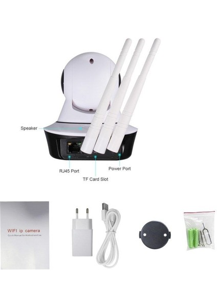 KS-515 Gece Görüşlü Hd 360 Derece Wifi Ip Kamera