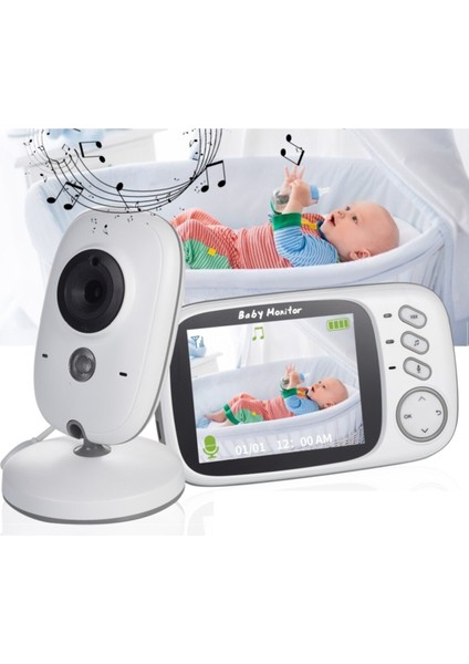 KS-603 Ekranlı Bebek Kamerası Gece Görüşlü Wifi'li